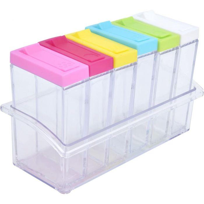 Set 6 Especieros con Recipiente