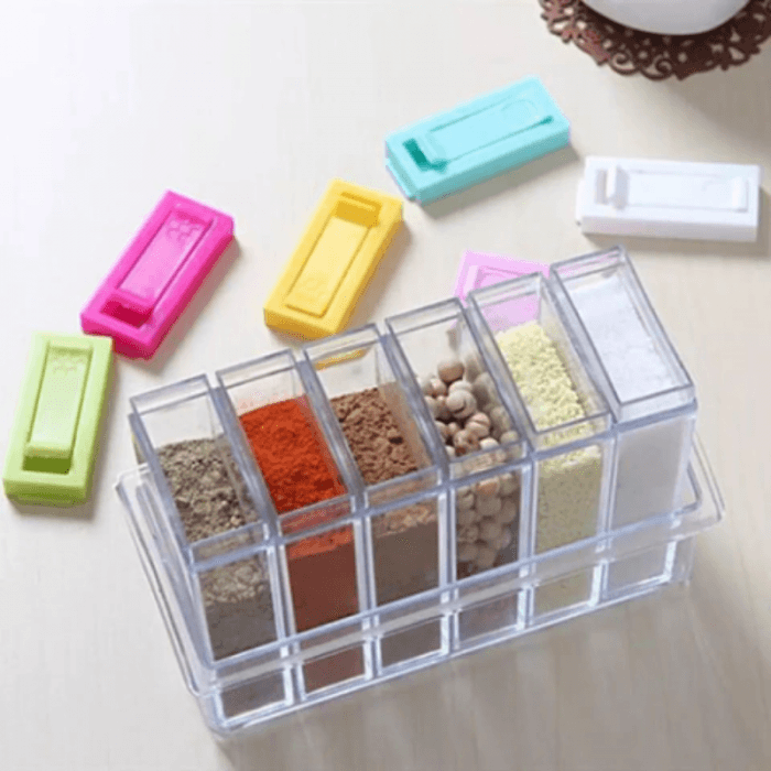 Set 6 Especieros con Recipiente