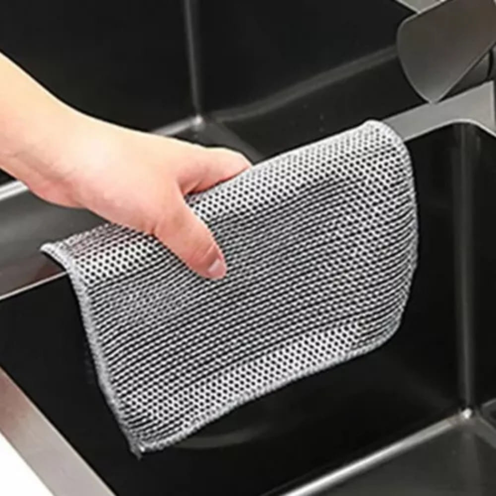 Pack x5 Trapo Lava Vajillas Estropajo metálico