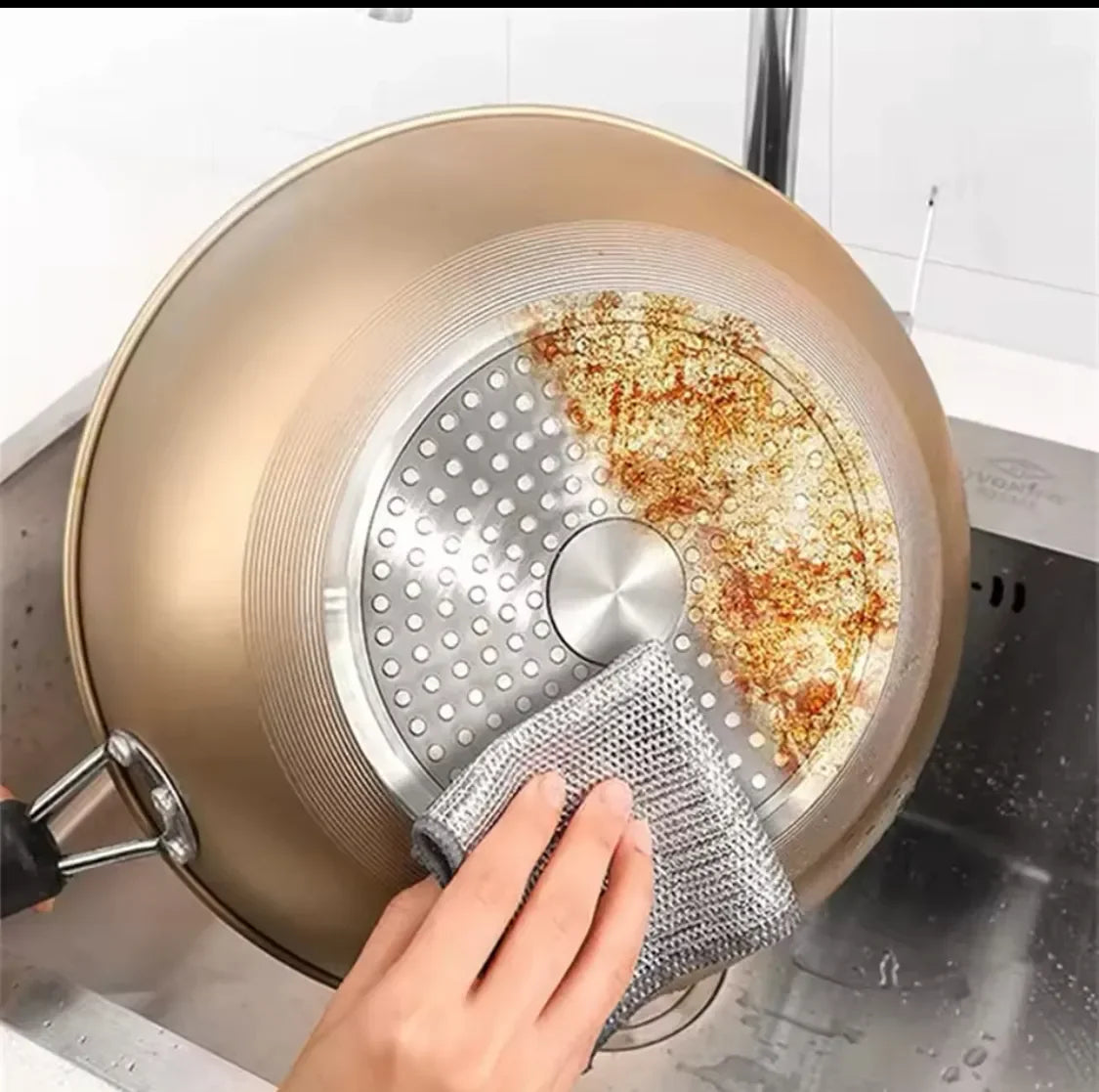 Paños de limpieza multiuso de malla metálica | Oferta 5 + 5 Gratis