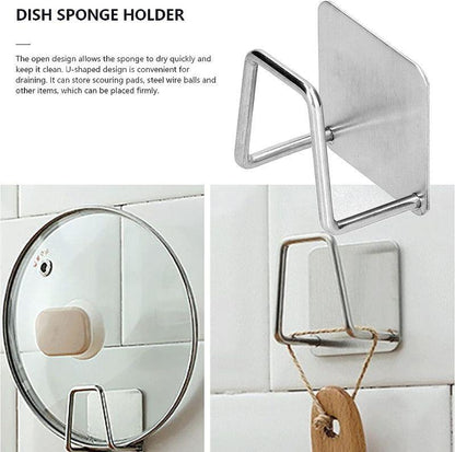 Pack x6 Gancho de Pared Autoadhesivo Cuadrado